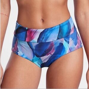 Athleta Malibu Printed Boyshort Swim Bottoms Small NWT